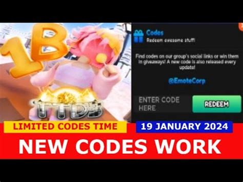 Ttd Update Codes Free Ugc Emotes Free Token In Codes Ttd