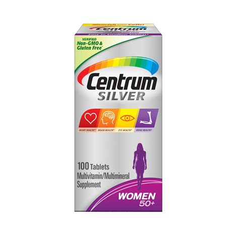 Centrum Silver Multivitamins For Women Over 50 Multimineral Supplement