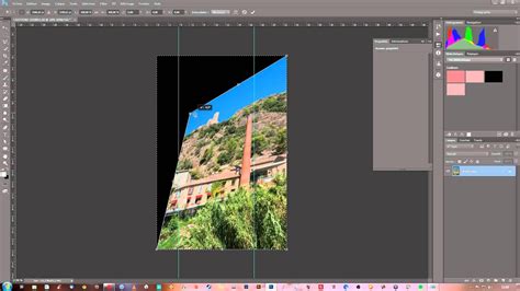 Photoshop Cc Redresser Une Photo Avec Loutil Transformation Manuelle Youtube