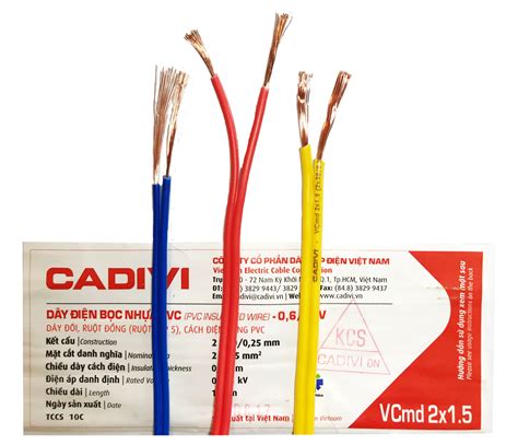 Dây điện Cadivi Dây đôi Mềm Vcmd 2x05mm Thiết Bị Điện Nước