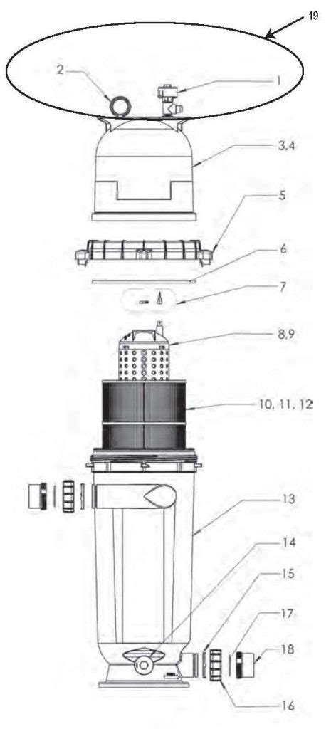 Pentair Clean And Clear RP 100 SQFT Cartridge Filter - 160354 - whtyri