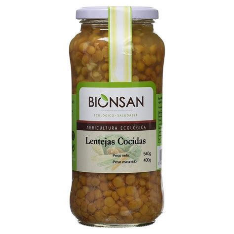 Lentejas Cocidas Ecol Gicas De Proximidad Gr Bionsan Bionsan