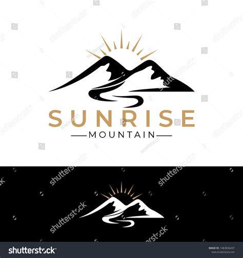 Mountain Sunrise Logo Images Stock Photos Vectors Shutterstock