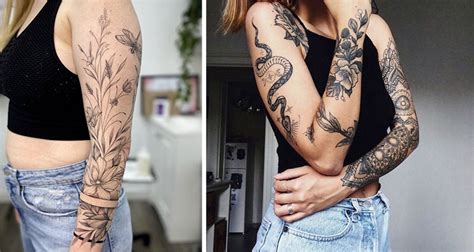 60 Beautiful Eye Catching Sleeve Tattoo Ideas For Women