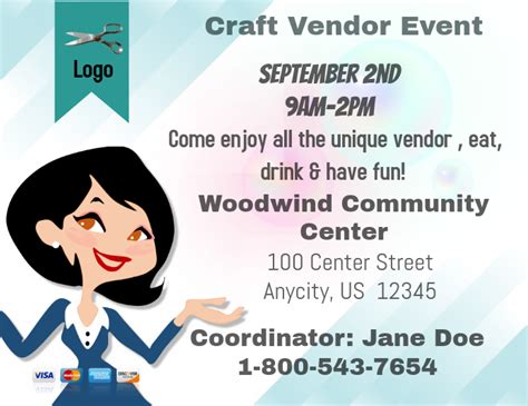 Craft Vendor Event Template Postermywall