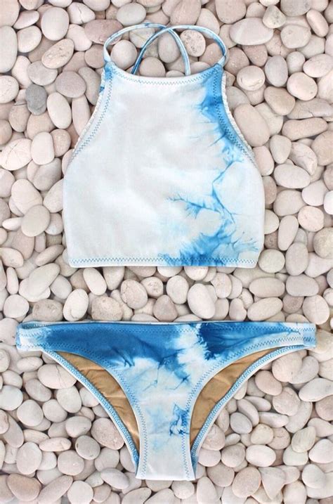 Dancer Tie Dye Ruffled Trim Bikini Top Made By Dawn Matchesfashion