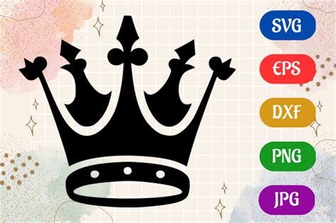 Crown | Black and White Logo Vector Art Graphic by Creative Oasis · Creative Fabrica