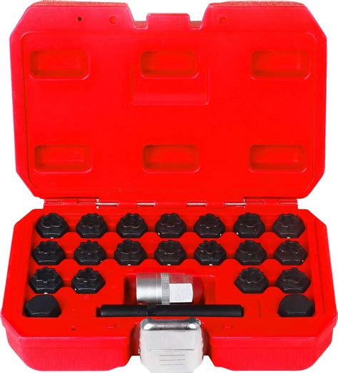 22pcs Wheel Lock Lug Nuts Removal Set Automotive Wheel