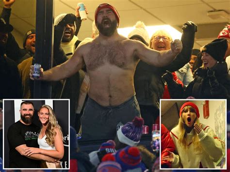 Jason Kelce’s Wife Kylie Was Not Happy With Shirtless Celebration In Front Of Taylor Swift