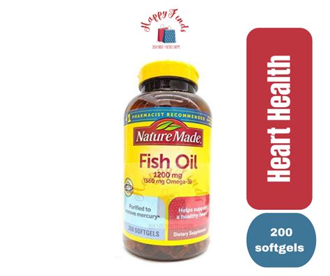 Nature Made® Fish Oil 1200 Mg 200 Softgels Lazada Ph