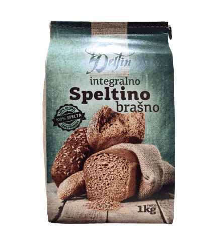 Delfin Speltino integralno brašno 1kg Cecin Biošpajz