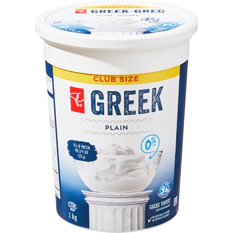 Pc 0 Mf Greek Yogurt Plain Club Size Pcca