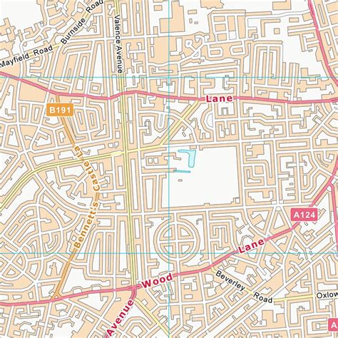 Barking And Dagenham London Boro Tq48 Map By Uk Topographic Maps