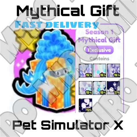 NEW Mythical Gift Season 1 Pet Simulator X Fast Delivery