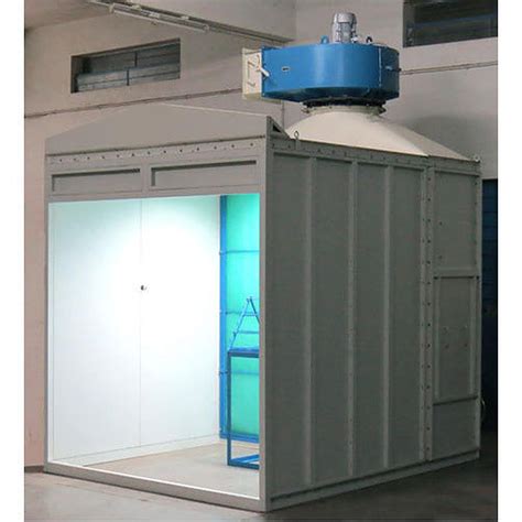 Steel Gun Powder Coating Machine Water Wash Spray Paint Booth Electric