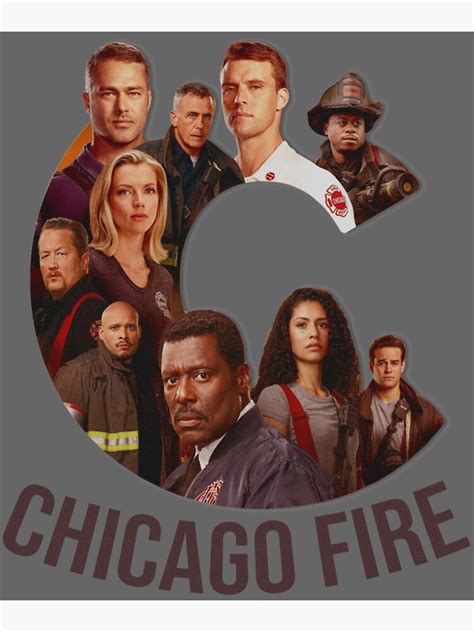 Chicago Fire Characters Cast Poster Logo Poster For Sale By