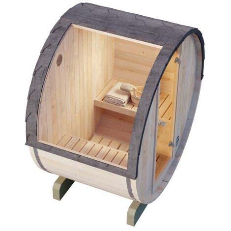 Finntherm Fasssauna Mini Xxs Fasssauna Sitzb Nke Aus Holz Sauna Mit