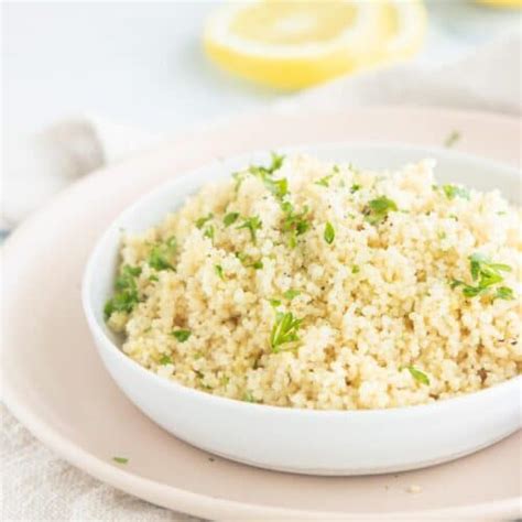 Lemon Herb Baby Couscous - Nourish Nutrition Blog