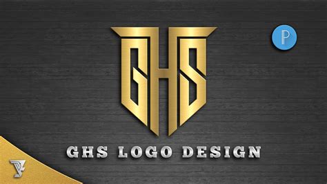 Cara Membuat Logo Monogram Huruf Inisial Ghs Pixellab Tutorial