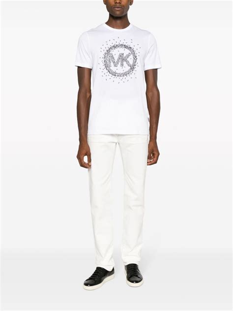 Michael Kors Logo Print Cotton T Shirt Farfetch