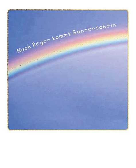 Postkarte Nach Regen Kommt Sonnenschein Happy Memories Kollektion