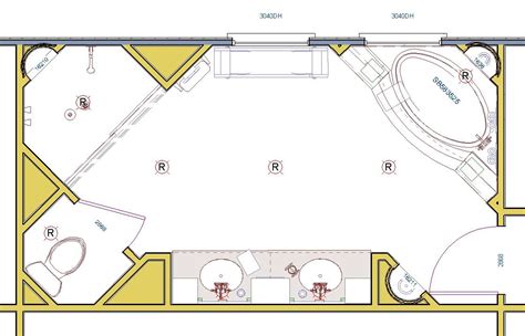 Large Space Offer Seating Bathroom Floor Plans Bathroom Plan