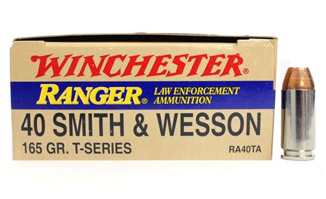 Winchester 40 S W 165 Gr JHP Ranger T Series Police Trade 50 Box