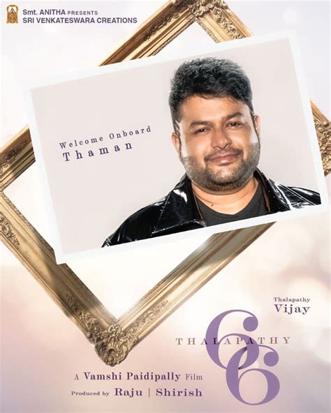 Thalapathy Vijay 66 welcomes talented music director | cinejosh.com