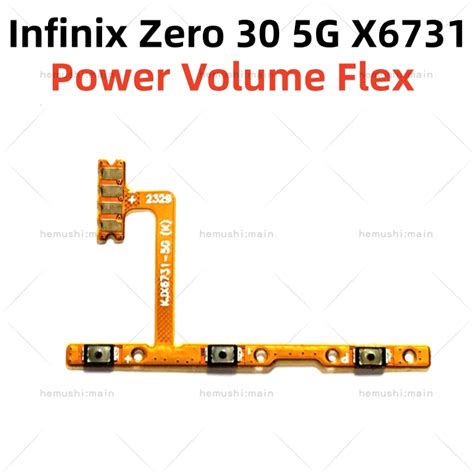 Power Volume Button Flex For Infinix Zero 30 5G X6731 Switch ON OFF Key