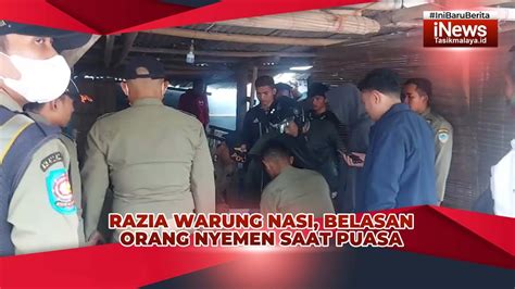 Razia Warung Nasi Satpol Pp Kota Tasikmalaya Temukan Belasan Orang