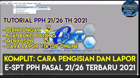 Cara Buat Dan Lapor Spt Pph Lewat Djp Online Pertama Kali