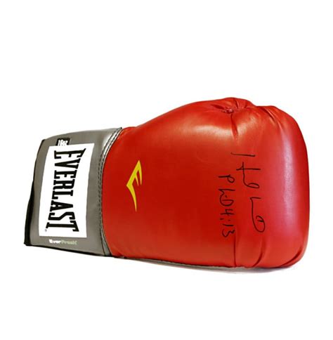 Evander Holyfield Signed Boxing Glove Everlast Genuine Signed