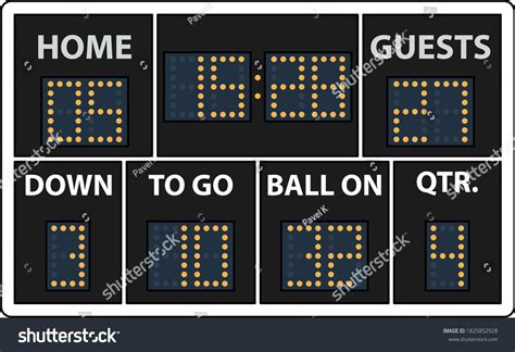 American Football Stadium With Blank Sign: Over 43 Royalty-Free ...