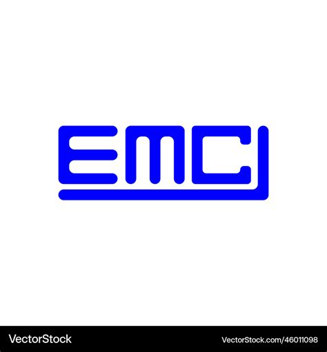 Emc letter logo creative design with graphic Vector Image