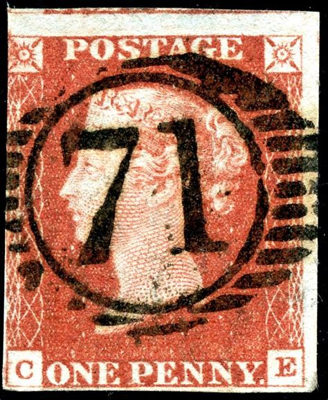 John Kinnard Stamps SG 8 Bs 49 1d Red Plate 60 Superb Inland Office