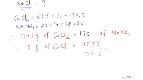 SOLVED How Grams Of Sodium Nitrate Are Present After The Reaction Is