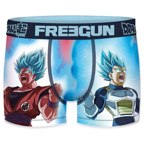 FREEGUN Garçon Dragon Ball Super Lot de 3 Boxers Goku Saiyan Blue