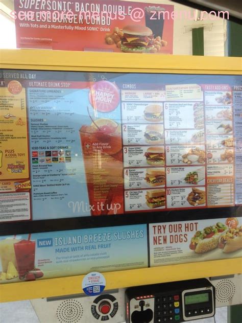 Online Menu of Sonic Drive-In Restaurant, Sandusky, Ohio, 44870 - Zmenu