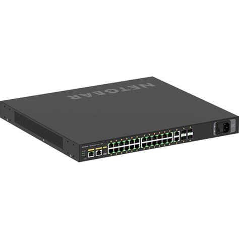 NETGEAR M4250 Managed Gigabit PoE+ Switch (24-Port 1G Data + 4x 1G SFP Uplinks) Network Advantage Full L3 BGP/OSPF License [RACK-MNT] (M4250-24T-4G-A-RACK-MNT)