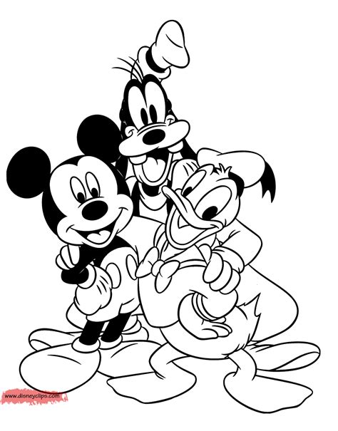 Mickey Mouse & Friends Coloring Page (6) - Coloring Home