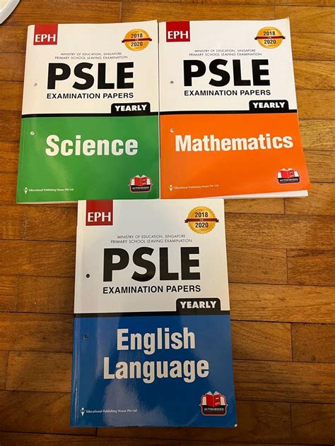 Psle Past Year Papers Math Science English Hobbies Toys Books