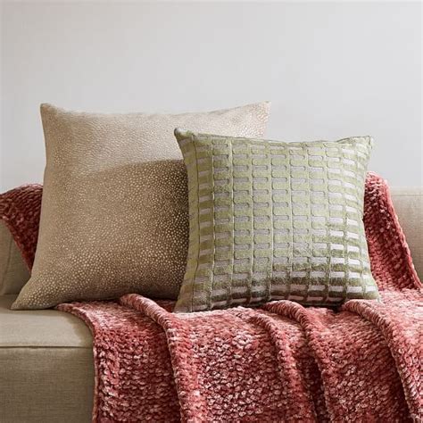 Dotted Chenille Jacquard Pillow Cover West Elm