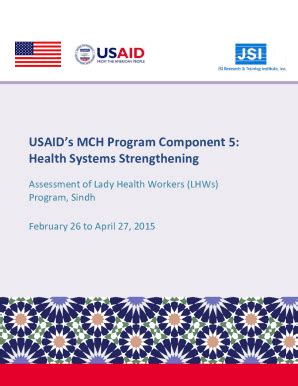 Fillable Online Pdf Usaid Usaid S Mch Program Component Health