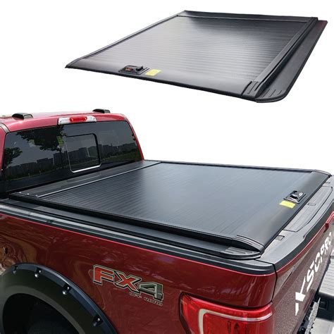 KSCPRO Manual Retractable Truck Bed Tonneau Roller Shutter Pickup Cover