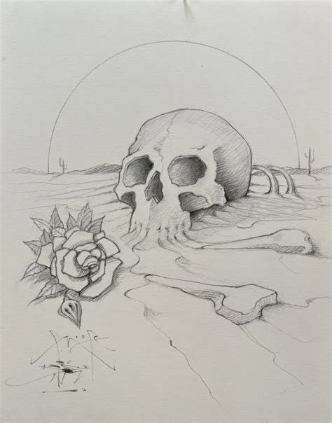 SKULL IN THE SAND - Mouse Studios