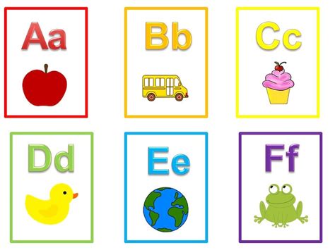 Alphabet Letters Flash Cards Printable