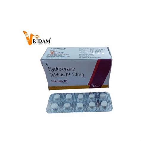 Hydroxyzine 10 Mg Tablet Packaging Type Stripe At Rs 50 40 Box In Nashik