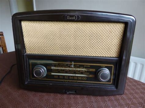 Vintage Bush Bakelite Valve Radio Working Ebay