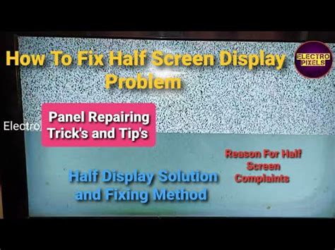 How To Repair Half Screen Problem Solve Half Display Problem 24 Inch