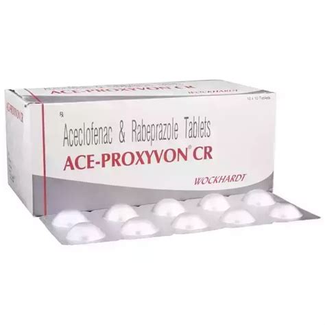 Ace Proxyvon CR Tablet 10 Uses Price Dosage Side Effects